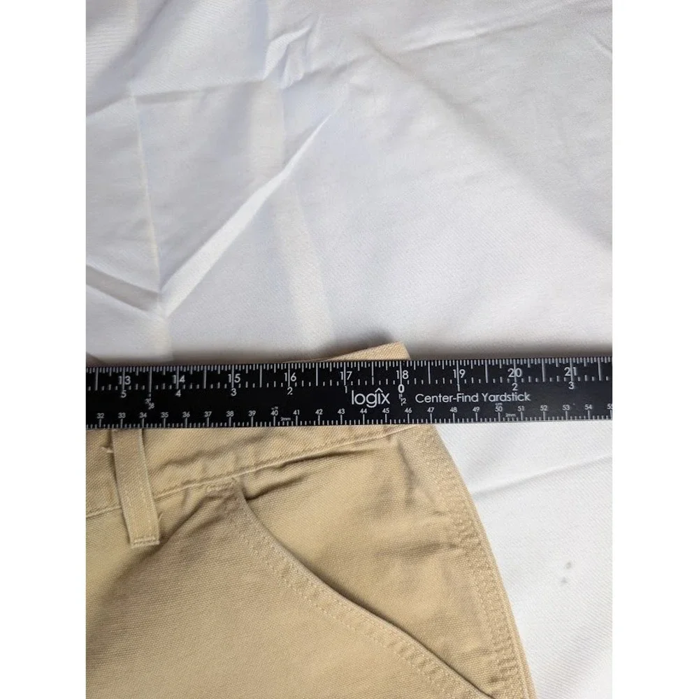 Carhartt B25 WET Canvas Carpenter Work Shorts Tan Khaki Men's Size 40